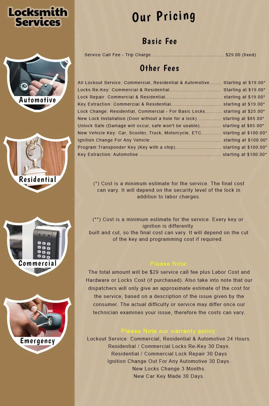 Elite Locksmith Services Tustin, CA 714-923-1187